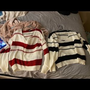 both are large but fit like mediums! $18 for both